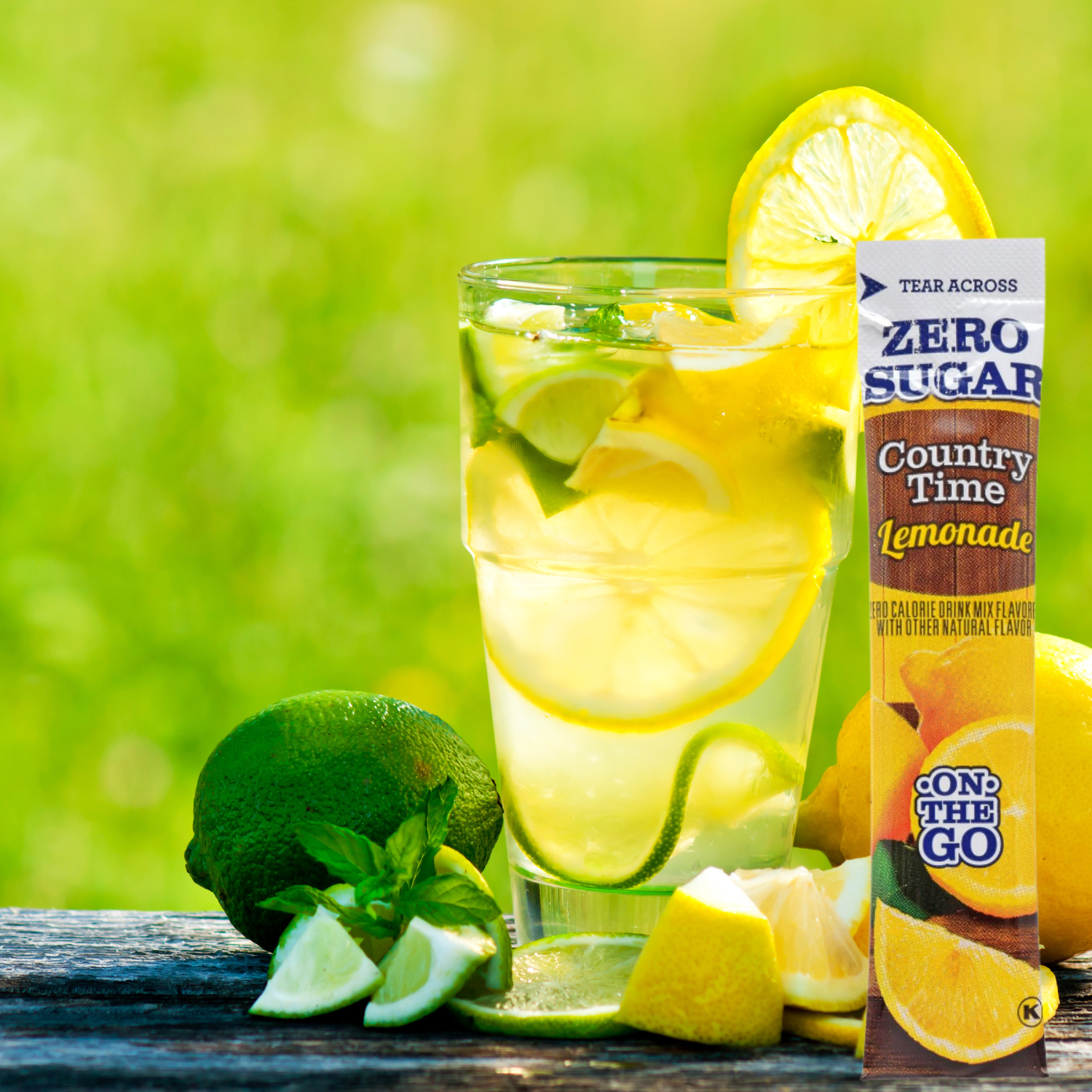 Country Time Lemonade Powdered Drink Mix, Zero Sugar Low-Calorie Water Enhancer Sweet Citrusy Taste On-The-Go  Beverages Convenient Easy Prepare 6-ct per Box - 4 Packs - 24 Total Servings