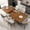 Dhaka Walnut, variant on Extendable Dining Table for 6-8 People, Space Saving for Restaurant, Conference, Dhaka Walnut