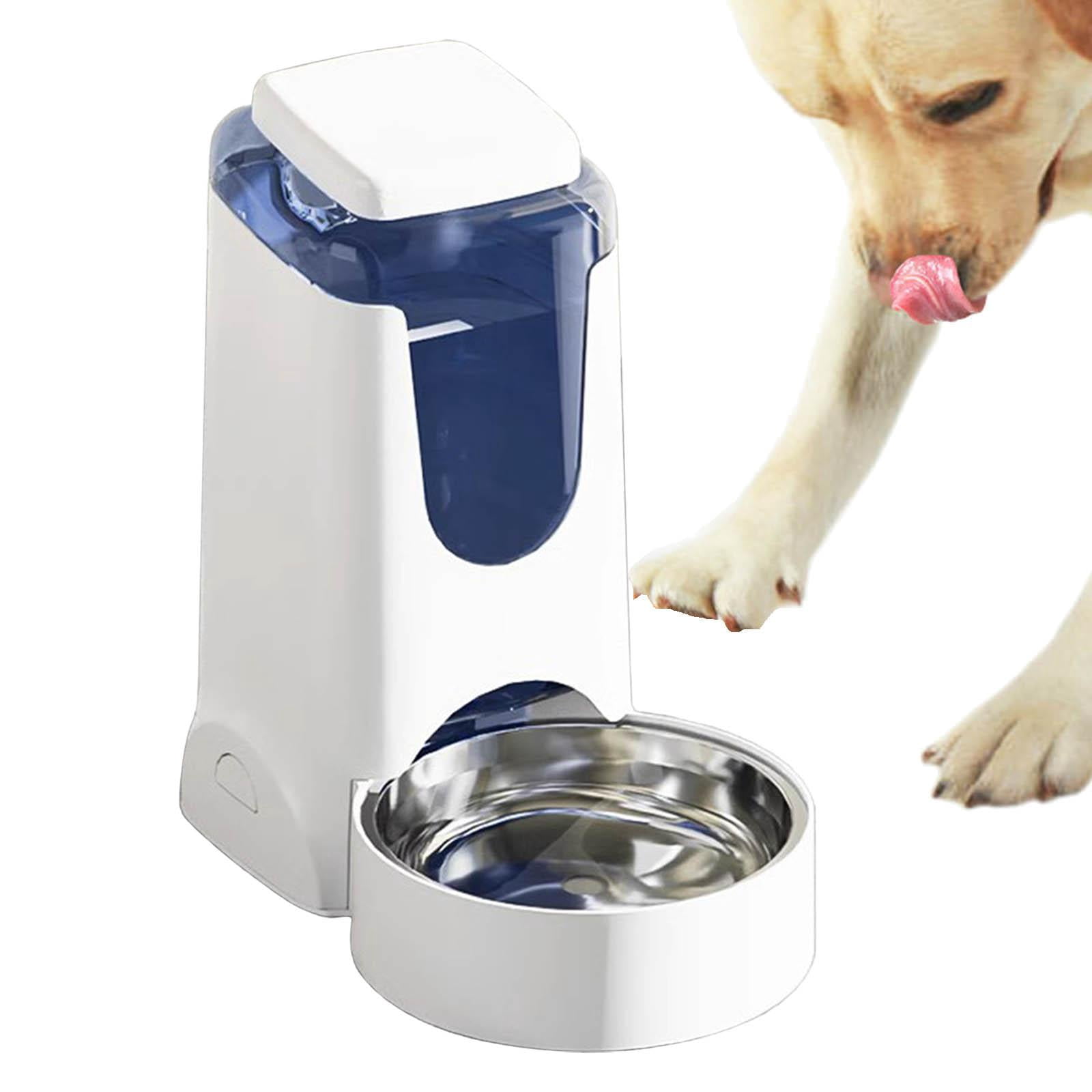 Automatic Pet Water Dispenser, Drinking Feeder Top Fill Water Feeding Easy to Clean 4L Pet Water Fountain for Dogs Cats, Pet Supplies Puppy White