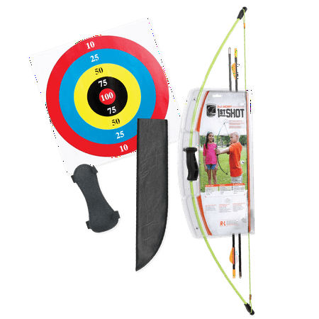 Bear Archery 1st Shot Youth Bow Set in Flo Green (Best Youth Bows Archery)