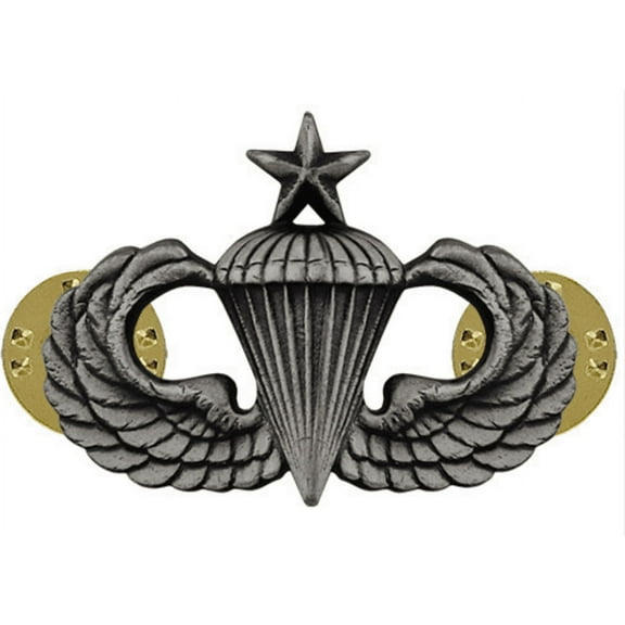 Army Senior Parachute Badge (Oxidized Finish)