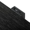 thumbnail image 6 of Furniture of America Bennett Indoor Modern Solid Wood 2-Drawer Nightstand with USB Port, Black, 6 of 17