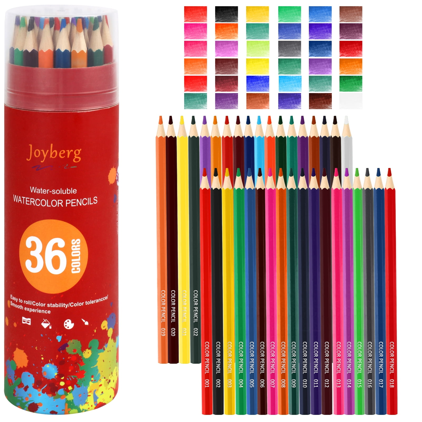 48 Piece Watercolor Artist Grade Water Soluble Colored Pencil Set, 7 Inch  Pencils, 48 Piece Watercolor Set - Harris Teeter