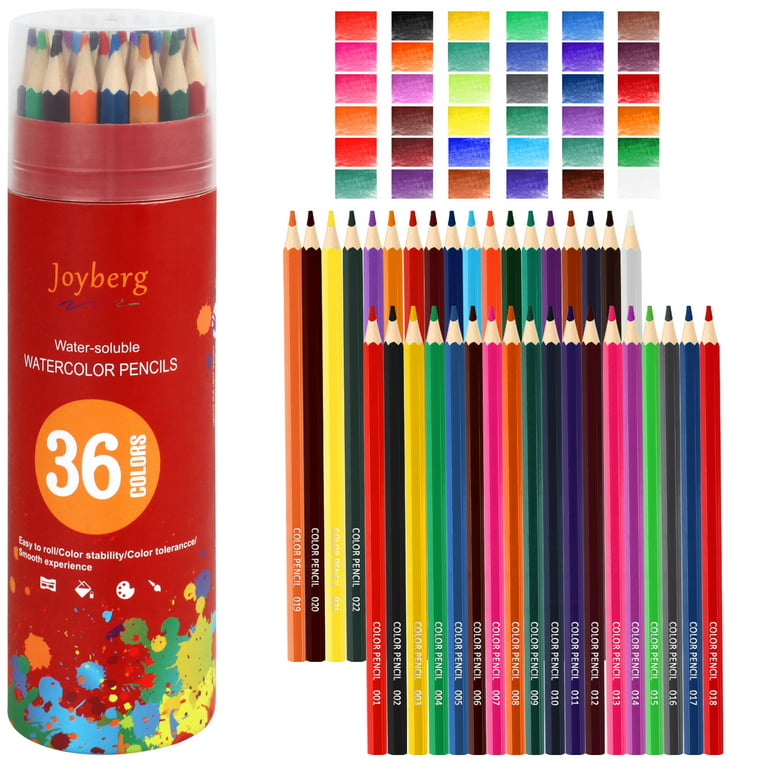 36-Color Watercolor Pencils, Water Color Pencils Set, Artist Drawing  Pencils, Colored Pencils for Adult Coloring, Sketch Drawing Pencil Art  Supplies