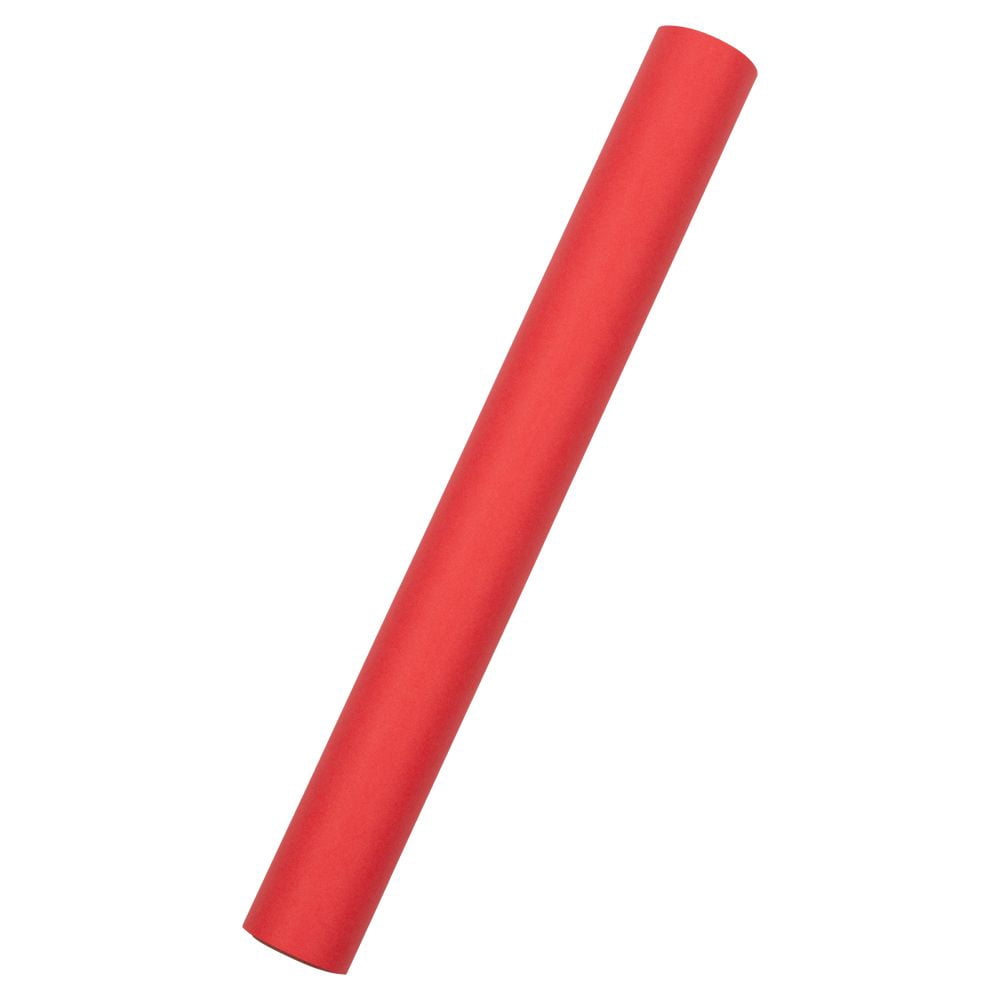 JAM Paper Matte Wrapping Paper, 26.3 Sq ft, Matte Red, Roll 1 Pack