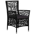 thumbnail image 3 of vidaXL 3 Piece Patio Dining Set Black, 3 of 12