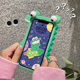 thumbnail image 2 of Kawaii Phone Cases for iPhone 14 Pro Max,Cute Cartoon Crocodile Phone Case 3D iPhone 14 Pro Max Case Soft Silicone, 2 of 5