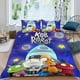 thumbnail image 2 of Rob el Robot Conjunto de sábanas temático, trío de piezas, cómodo y amigable con la piel, diseño único, regalo de decoración para el hogar para familiares, amigos y fans,135cm *200cm, 2 of 6