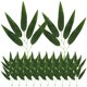 thumbnail image 1 of ColoMX 30 hojas de bambú artificiales, hojas de bambú artificiales, hojas de bambú realistas, tallo, plantas artificiales, decoraciones, 1 of 7