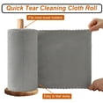 thumbnail image 3 of Beartech 80 Pack Microfiber Kitchen Towels Cleaning Cloth Roll,Lint Free Rags & Tear Away Reusable Towels,Washable Shop Rags,Ultra Absorbent Dish Rags for Car Kitchen Window Garage-Light Gray, 3 of 8