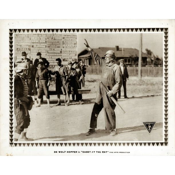 Casey At The Bat Us Lobbycard Dewolf Hopper (Right) 1916 Movie Poster ...