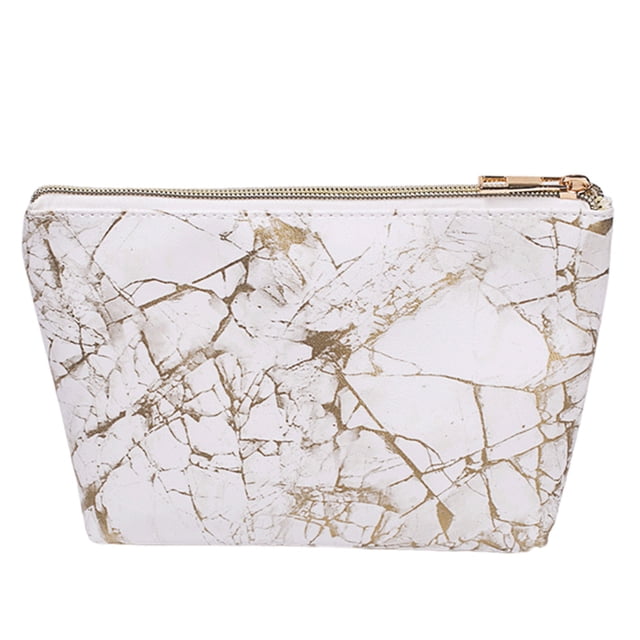 Inteprter Bolsa de cosméticos de gran capacidad, organizador de artículos de tocador portátil, diseño de cremallera, paquete de de regalo Almacenamiento y organización del hogar CAM03 11