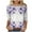 Multicolor, variant on 3/4 Sleeve Tops for Women Summer Sale Fashion Women's Casual Print Round Neck 3/4 Sleeve T-Shirt Blouse