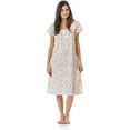 thumbnail image 1 of Casual Nights Women's Botanic Lace Short Sleeve Nightgown, 1 of 3