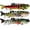 3 Pack-Style 4, variant on Multi-Jointed Slow Sinking Swimbait, Lifelike Hard Fishing Lure for Fresh Saltwater Bass Trout
