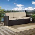 thumbnail image 2 of Crosley Canapé de Patio en Osier Palm Harbor Marron et Sable, 2 of 10