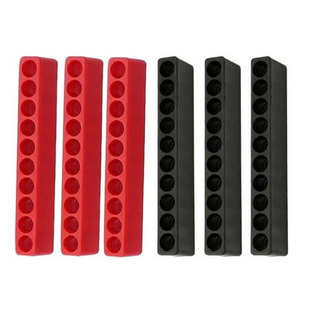 

Fule 6pcs Bit Holder 10 Hole 1/4 Hex Shank Screwdriver Plastic Screwdriver Storage