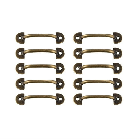 10pcs Vintage Style Antique Bronze Bail Drawer Pull 2" Hole Distance Drop Swing Handles Cabinet Knob Kitchen Hardware