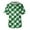 Light Green, variant on Fgvctg Mens St. Patrick's Day Scrub Tops V Neck Cute Shamrock Print Scrub Tops Soft Workwear Short Sleeve T Shirts Loose Scrubs Work Shirt Medical Nursing Uniform with Pockets Fluorescent Green L
