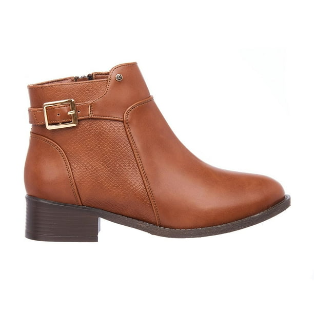 Botines Chelsea Vaqueros Moda Casual Mujer Tacon Bajo cafe 23 Incógnita 108D1S