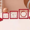 thumbnail image 3 of Happy date 1 Set Ring Display Box Round Edge Visual Effect Plastic Practical Dustproof Necklace Display Holder for Home, 3 of 8