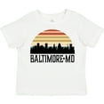 thumbnail image 3 of Inktastic Baltimore Maryland Skyline Sunset Boys or Girls Toddler T-Shirt, 3 of 5
