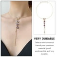 thumbnail image 4 of MasteelfCA 1Pc Retro Butterflies Necklace Decorative Collarbone Chain Adjustable Necklace, 4 of 7