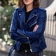 thumbnail image 3 of Abrigo liso de otoño para mujer, prendas de vestir de piel sintética, traje con cremallera, chaqueta corta fina a la moda para primavera y otoño para mujer, 3 of 5