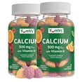 thumbnail image 4 of YUM-V’s Calcium 500 mg with Vitamin D3 Gummies, Tooth Health & Bone Support, Raspberry & Orange Flavor, 60 Count, 4 of 11