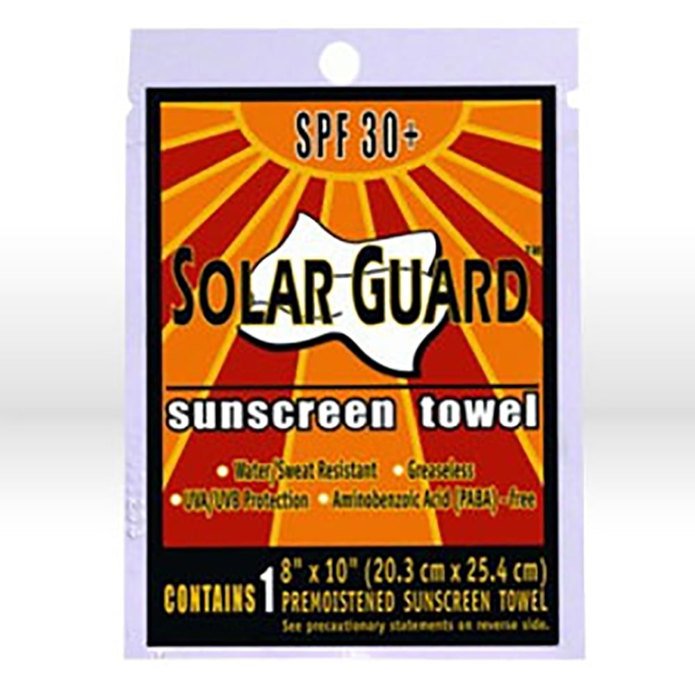 SCRUBS Solar Guard Sunscreen Towels, 100/Box