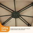thumbnail image 3 of Covered Outdoor 11'x13' Patio Gazebo Canopy Tent,Pop up Gazebo with LED Lighting,Soft-Top Dual Roof Design, 3 of 7