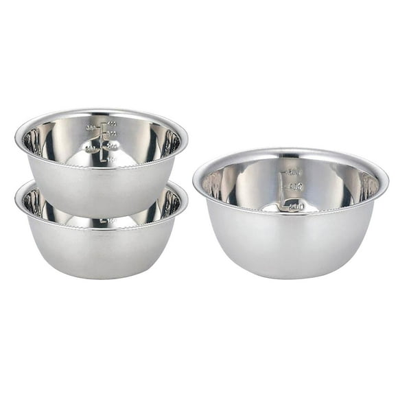 EGNMCR Rust Steel Thickened Multi-functional Large Basin Three Piece Set Stainless Steel Basin Set Soup Basin Stainless Steel Water Basin Stainless steel basin