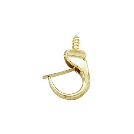 

3PC ProSource PH-122242-PS Safety Cup Hooks Polished Brass 1-1/4 Inch 3 Pack