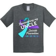 thumbnail image 3 of Inktastic Remembering My Uncle Suicide Prevention Awareness Youth T-Shirt, 3 of 5