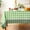 Green, variant on Gingham Tablecloth- Checkered Table Cloth -Rustic Farmhouse Plaid Tablecloths for Kitchen, Dining, Picnic, Outdoor Party(Rectangle, 60"x104", Navy)
