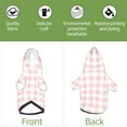 thumbnail image 6 of Honeii Pink Checkboard Print Small Dog Hoodies Pet Hooded Sweatshirts Fall Winter Puppy Cat Sweaters Warm Clothes for Small Dogs Outfits Costume-X-Small, 6 of 7