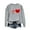 Gray, variant on Itsame Women Long Sleeve Heart T-Shirts Valentine's Sweatshirt Loose Crew Neck Tops Black Size M