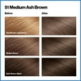thumbnail image 4 of Revlon Total Color Permanent Hair Color, Clean and Vegan, 100% Gray Coverage Hair Dye, 51 Medium Ash Brown, 5.94 fl oz, 4 of 16