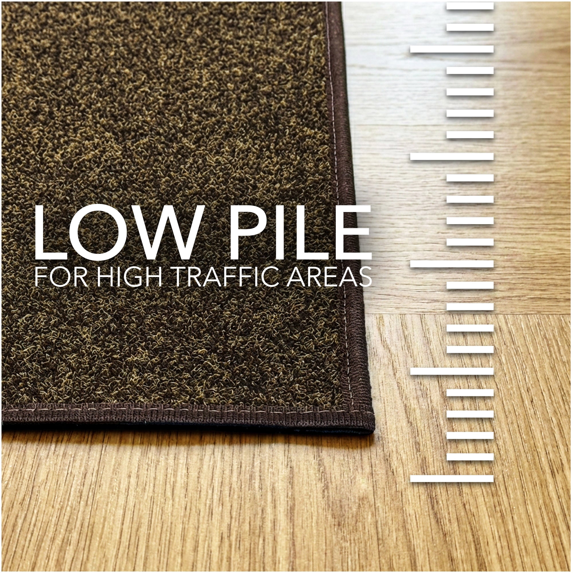 Koeckritz Rugs Grizzly Grass Pecan Brown Indoor/Outdoor Turf Area Rug, 3' x 8'