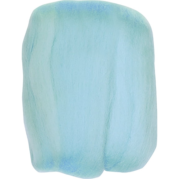 Natural Wool Roving .3oz-Light Blue, Pk 3, Clover