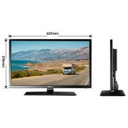 SYLVOX 12 Volt TV, 27 RV TV with Built-in DVD Player, 1080P Smart Google TV OS Free Download APPs, ATSC NTSC WiFi Bluetooth HDMI USB, AC/DC Powered (Trailer Series)