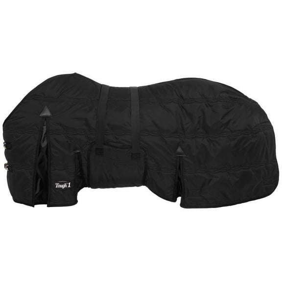 Tough 1 Blanket Turnout 600D Belly Wrap Denier Poly 75 Black 32-8010