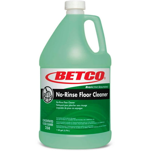 Betco Bioactive Solutions No-Rinse Floor Cleaner - 4/CS Gallon - Rain Fresh Gree