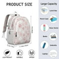 thumbnail image 6 of Pink Dog Paw Backpack for School,Cute School Bag,Schoolbag with Adjustable Shoulder Straps & Padded Back,15"x11.42"x5.5", 6 of 6