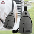 thumbnail image 2 of Q&Q ESSENTIALS Men Small Utility Backpack Utility Shoulder Bag Sport Utility Bag Gray, 2 of 8
