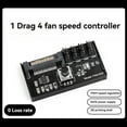 thumbnail image 3 of PWM Fan Speed Controller High Power DC Power 4Pin Fan Governor NAS Server Fan Speed Control 4-Way PWM Fan Governor, 3 of 7