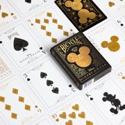 Disney Mickey Mouse Inspired Black and Gold Playing Cards