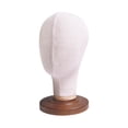 thumbnail image 3 of Canvas Mannequin Head Display Hair Hats Hairpieces Multipurpose Styling Display, 3 of 9
