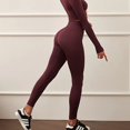 thumbnail image 1 of Tops de manga larga para Yoga, mallas, ropa de gimnasio para mujer, conjuntos de traje de Yoga, conjunto de dos piezas, conjunto deportivo de gimnasio barato de alta gama para mujer, 1 of 5