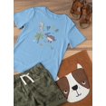 thumbnail image 3 of Kiddie Cartoon Dinosaurs Art T-Shirt Toddler -Image by Shutterstock,  4 Toddler, 3 of 4